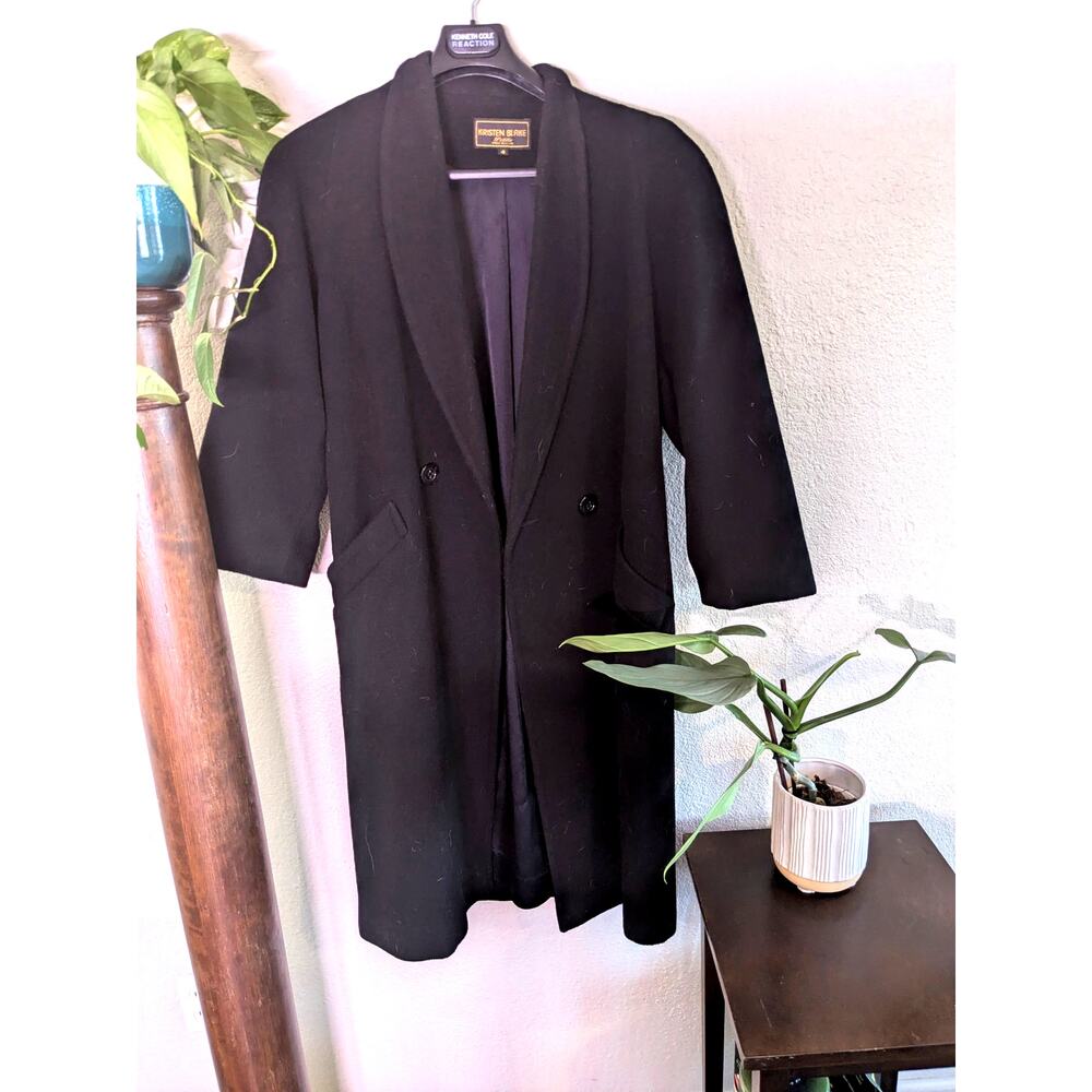 Kristen Blake Wool Blend Coat Sz 4 Petite Black